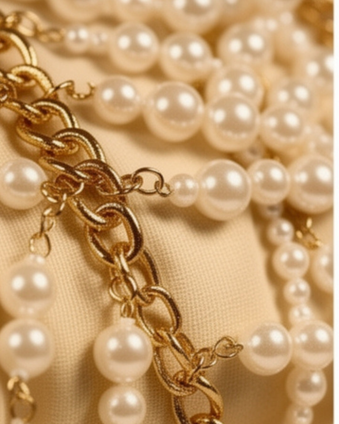 Isolde — top boho de cadenas doradas con perlas