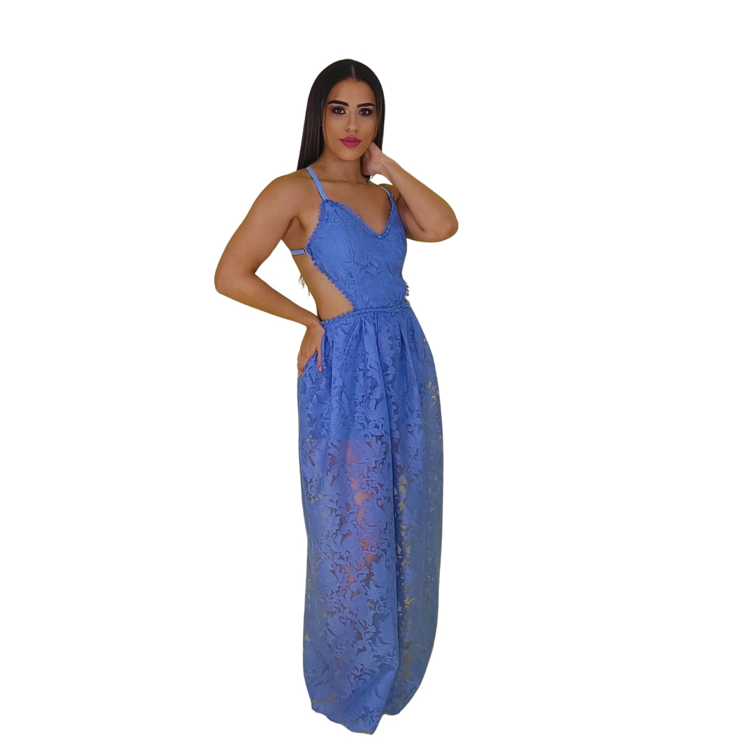 vestido encaje
vestido maxi
vestido elegante
vestido noche
vestido con espalda descubierta
vestido corte lateral
vestido largo encaje
vestido sofisticado
vestido fiesta
vestido importad