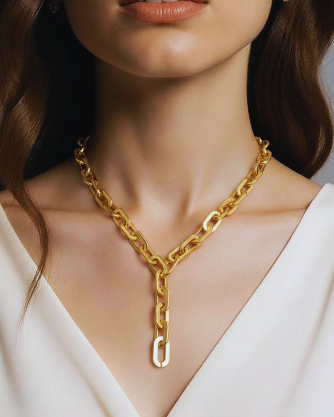 collar dorado
joyería mujer
cadena dorada
accesorios chic
moda 2025
gold plated
collar elegante
accesorios tendencia
collar eslabones
collar moderno