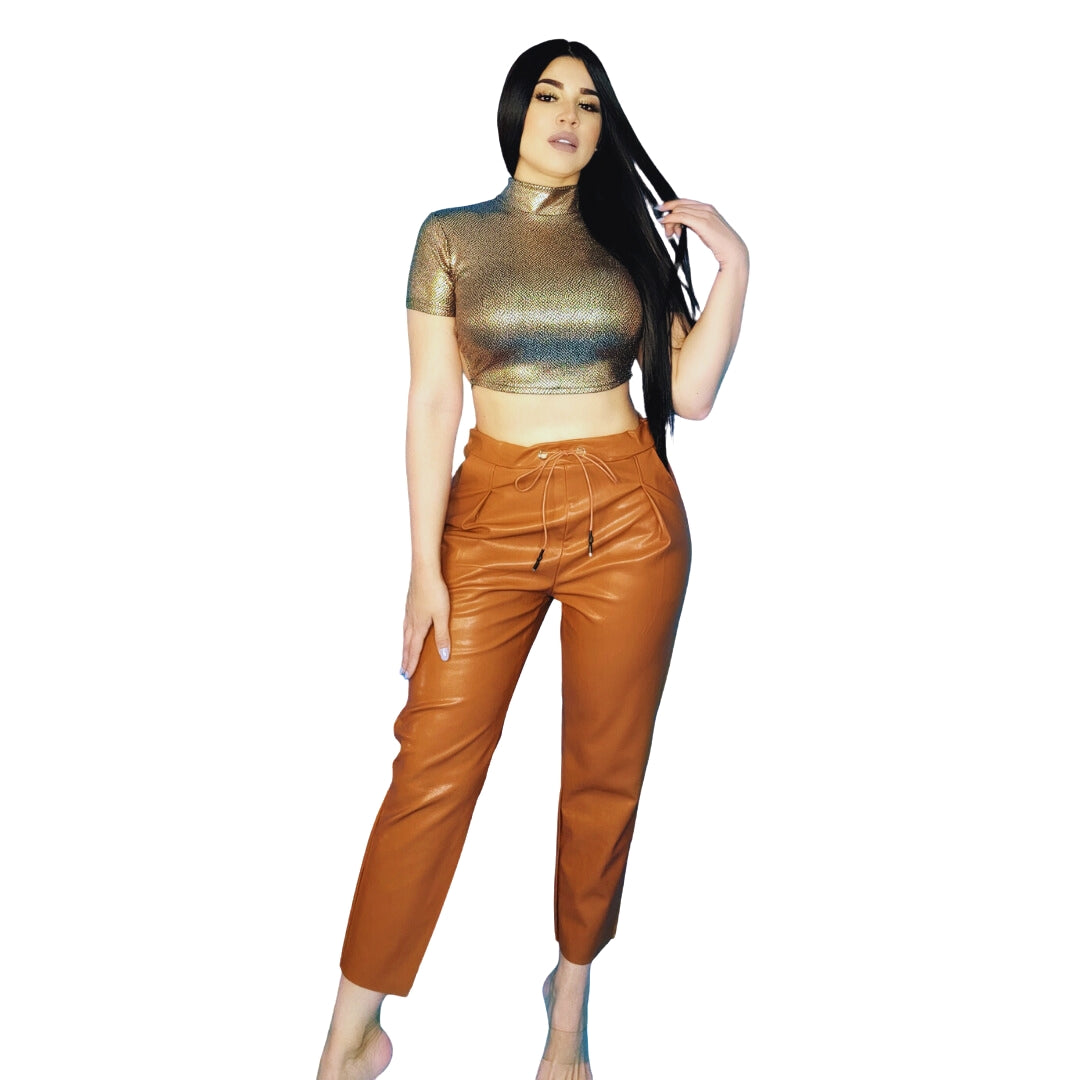 Top metálico
Top cuello alto
Top ajustado mujer
Moda elegante mujer
Top moderno fiesta
Top brillante plateado
Ropa chic premium
Outfits de noche mujer
GV Boutique tops
Ropa sofisticada mujer