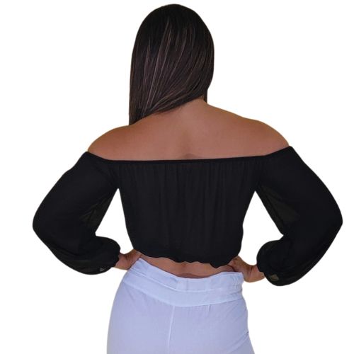 Blusa off shoulder
Blusa envolvente
Top con amarre frontal
Blusa elegante
Blusa casual chic
Ropa premium mujer
Blusa romántica
Outfit sofisticado
Blusa versátil
Moda GV