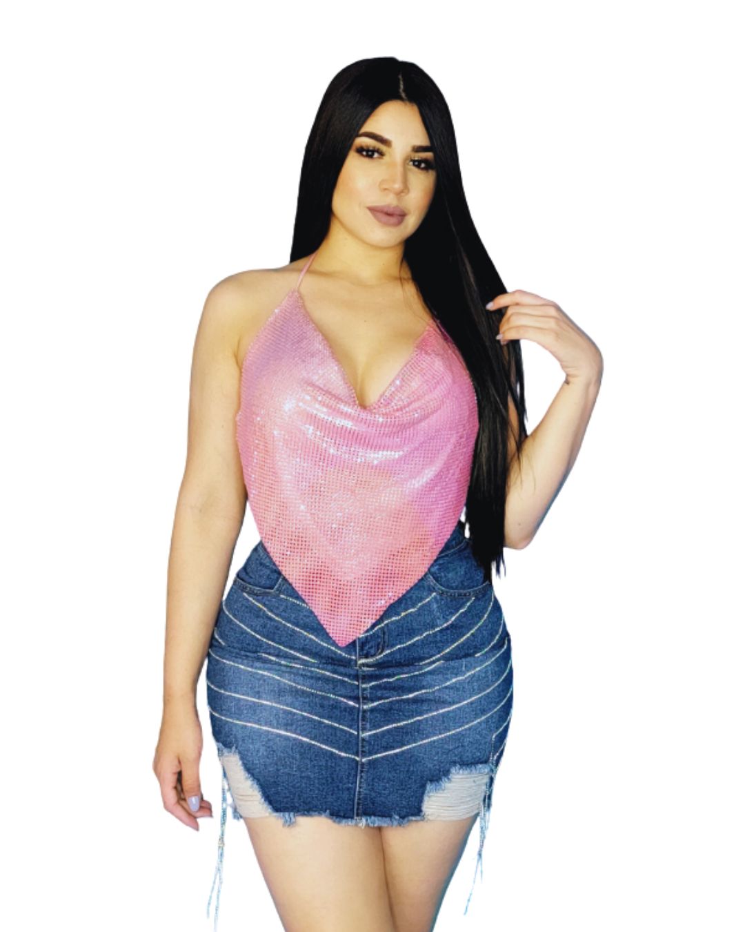 falda denim brillo
falda mahón mujer
falda corta vaquera
moda femenina 2025
falda casual chic
GV Boutique
ropa moderna mujer
outfit denim elegante
falda con detalles
ropa importada