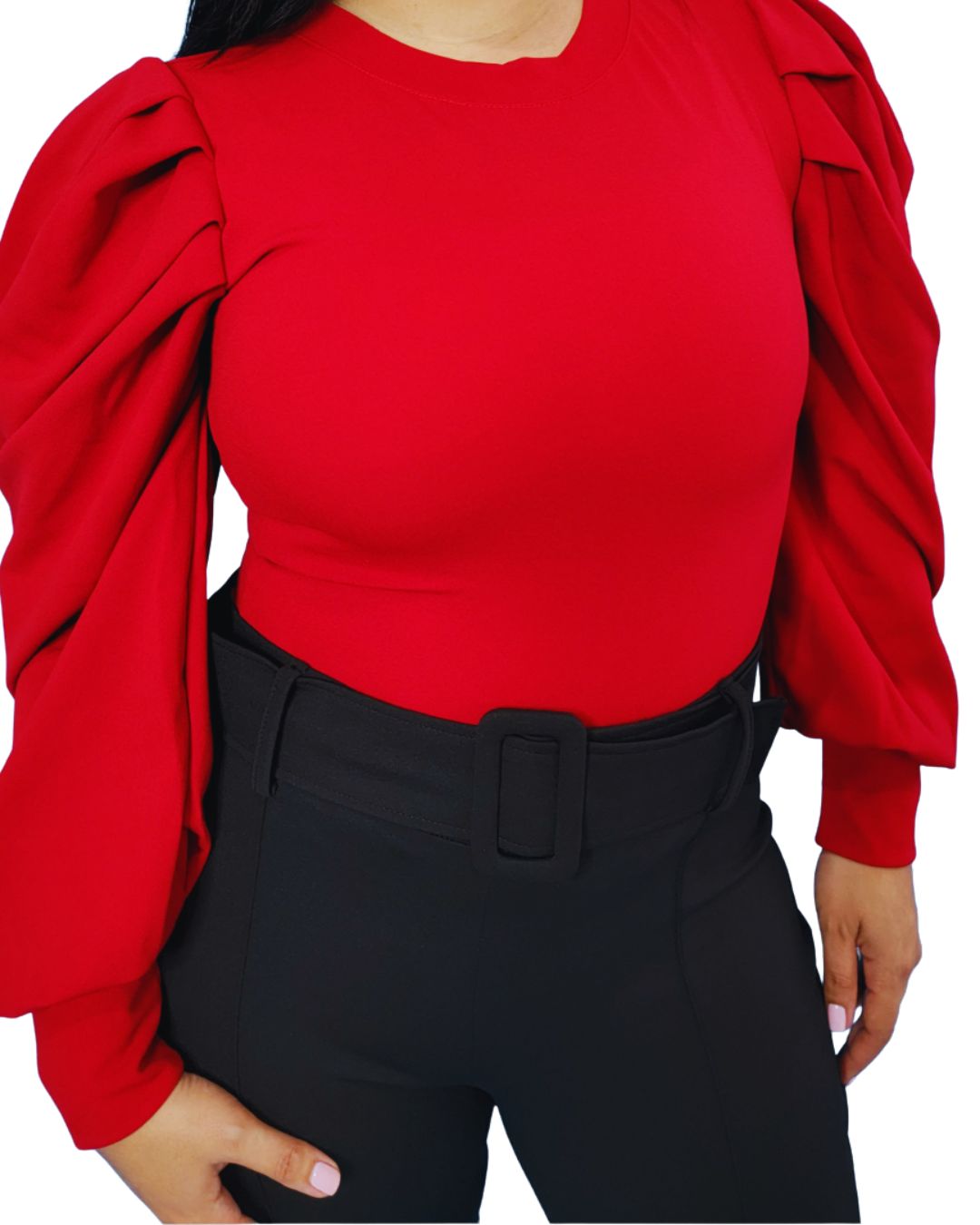 bodysuit rojo mujer
bodysuit elegante
blusa con mangas abombadas
bodysuit stretch
ropa femenina boutique
bodysuit sofisticado
outfit elegante mujer
tendencias moda 2025
GV Boutique
bodysuit con botones dorados