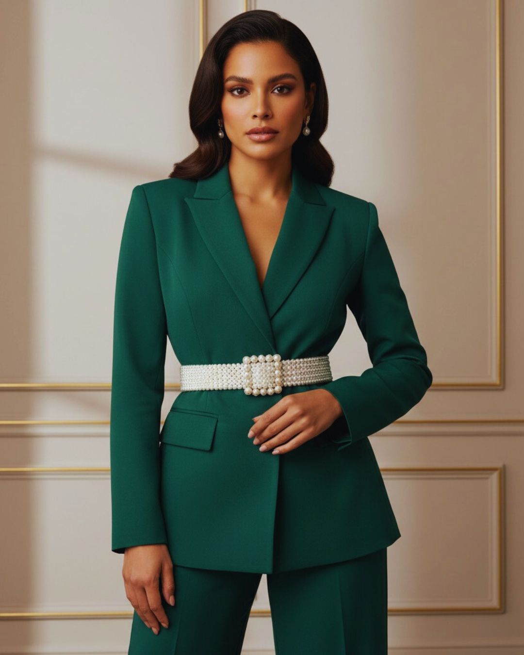 cinturón perlas
belt luxury
accesorios elegantes
fashion latina
cinturón dorado
outfit formal mujer
accesorios premium
waist belt mujer
tendencias moda
GV Boutique