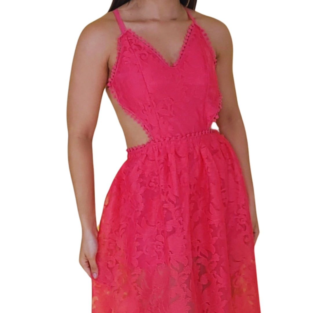 vestido encaje
vestido maxi
vestido elegante
vestido noche
vestido con espalda descubierta
vestido corte lateral
vestido largo encaje
vestido sofisticado
vestido fiesta
vestido importad