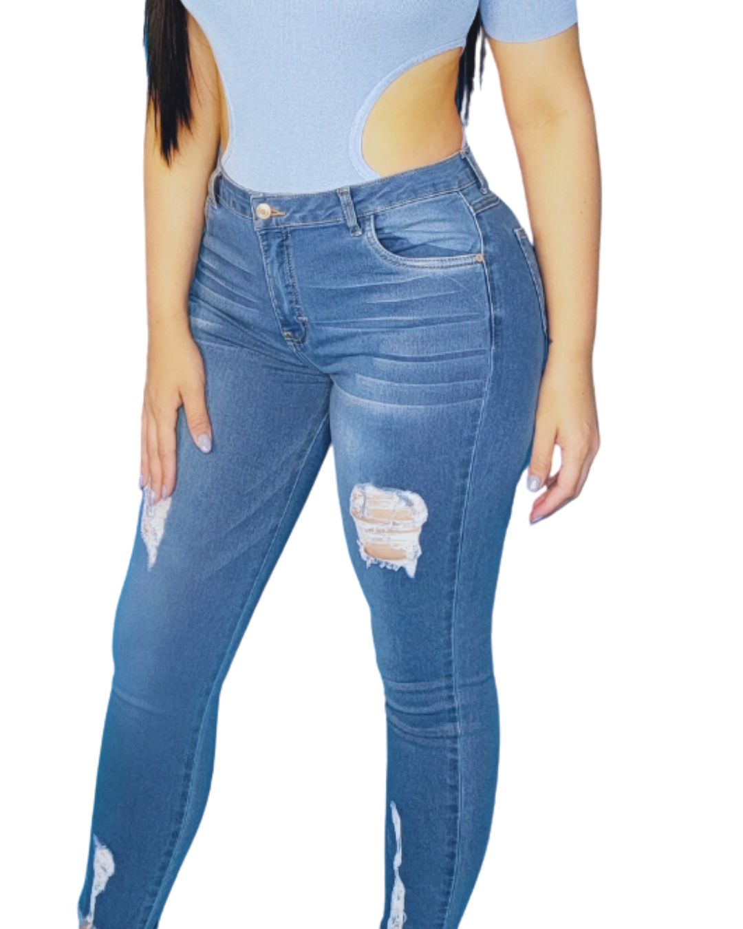 Jeans de mujer
Jeans skinny
Jeans stretch
Jeans rotos
Jeans azul claro
Jeans azul oscuro
Moda casual mujer
Denim moderno
Jeans cintura alta
Pantalones ajustados