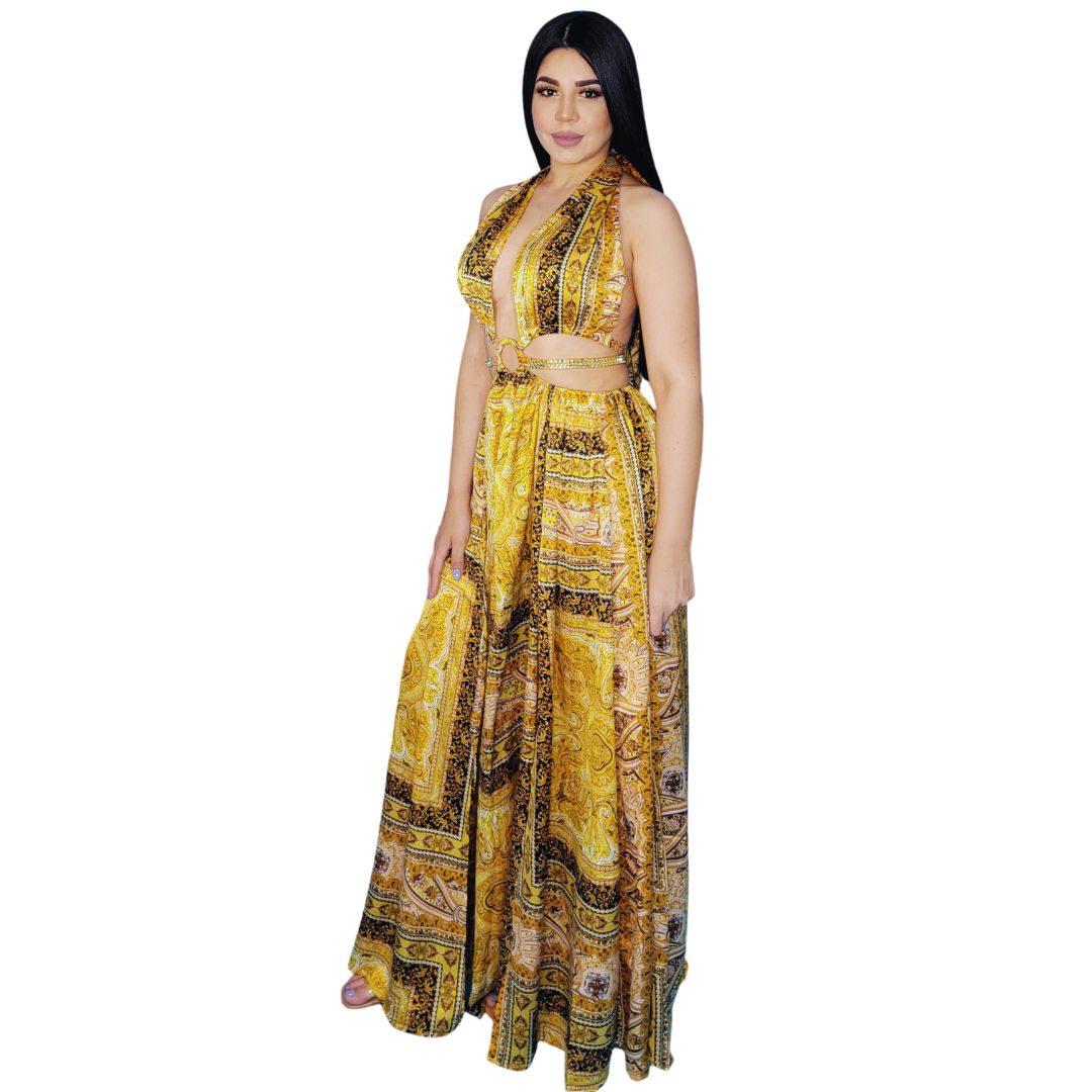 vestido amarillo
vestido print mujer
vestido halter 2025
maxi vestido elegante
moda femenina boutique
vestido con cadenas
outfit de gala mujer
ropa exclusiva online
tendencias moda 2025
GV Boutique